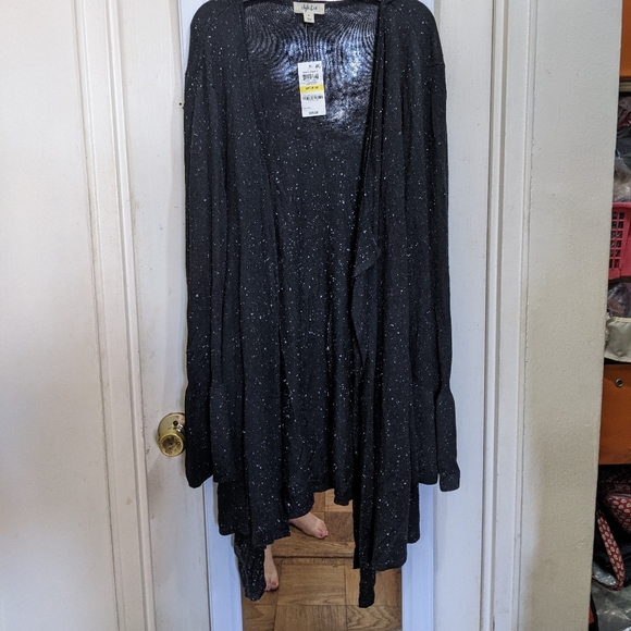 Style & Co Ruffle Sleeve Cardigan Sweater - Medium - Picture 6 of 11